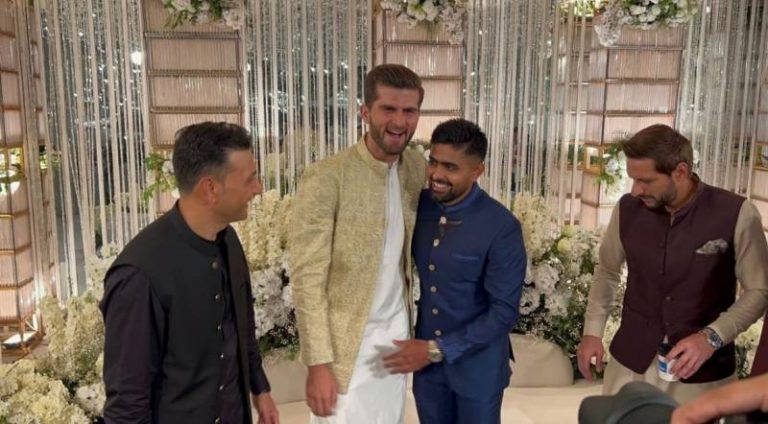 Babar Azam attends Shaheen and Ansha’s wedding