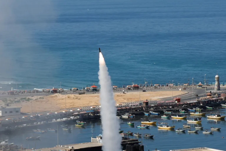 This morning Hamas launches rocket attack on Israel