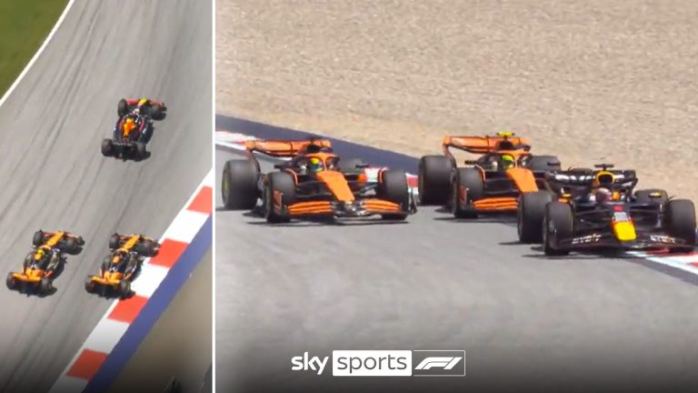 Verstappen and Norris exchange lead in epic battle… as Piastri capitalises!